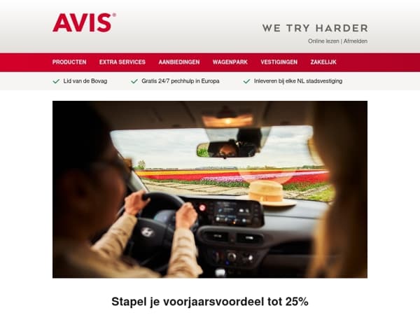 Pak tot 25% voorjaarskorting🌷🚗