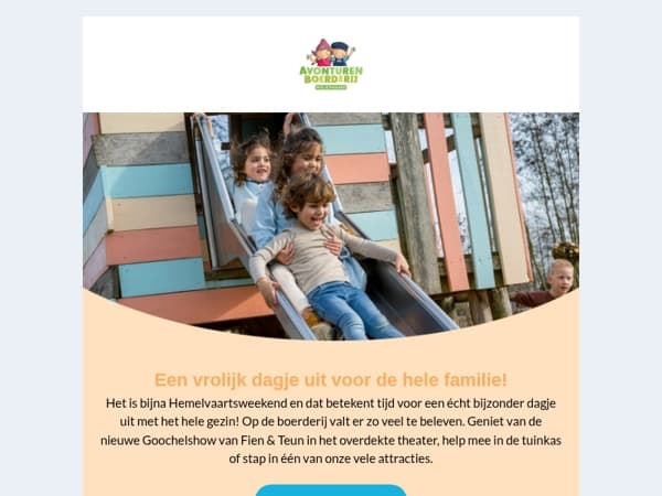 👨‍👩‍👧‍👦 Samen op pad met Hemelvaart!