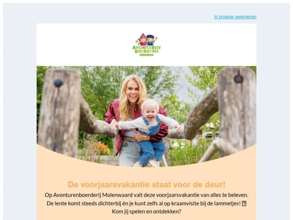 Het leukste uitje in de voorjaarsvakantie! ☀️