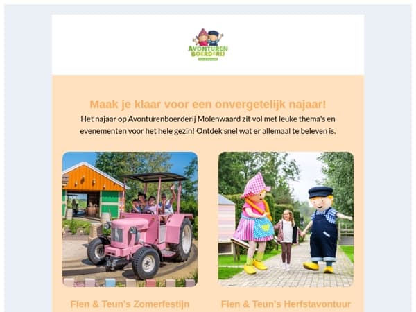 Ontdek wat er dit najaar te beleven is bij Fien en Teun! 