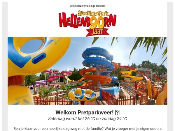 Welkom Pretparkweer 🎉 