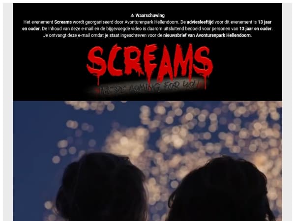 🧟‍♀️Bereid je voor op een enge avond: Screams avond 3 staat voor de deur!