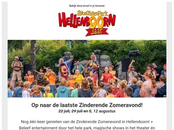 🎉Mis het niet: de állerlaatste Zinderende Zomeravond