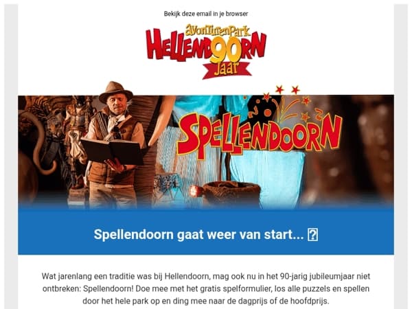 Spellendoorn gaat weer van start!
