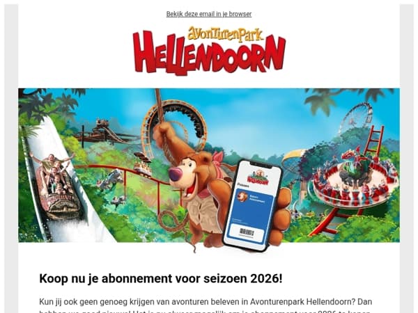 Start verkoop abonnementen seizoen 2026!
