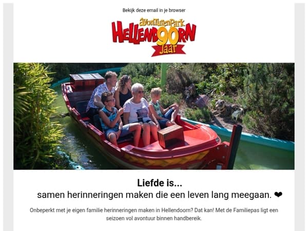 Liefde is... samen herinneringen maken die een leven lang meegaan.🥰