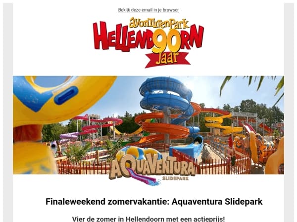 Finale vakantieweekend & -week met actiekorting!