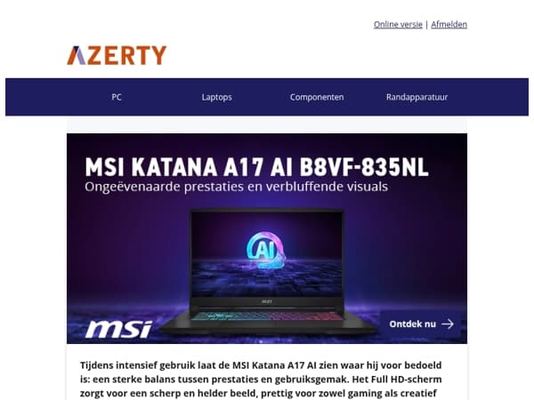 Met deze laptop kan je presteren op hoog niveau!