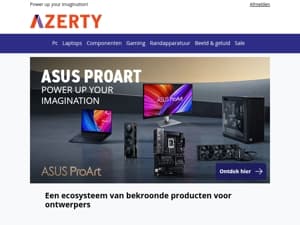 Ontdek ASUS ProArt bij Azerty!