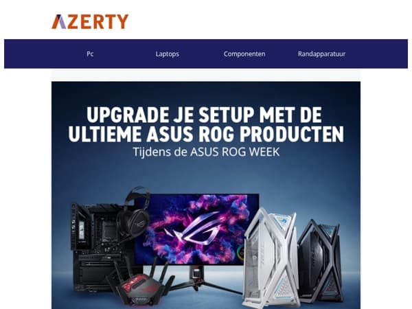 Het is ASUS ROG Week bij Azerty!