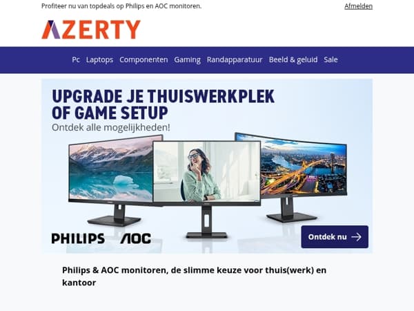 Van thuiswerken tot gamen: het perfecte scherm voor jou!