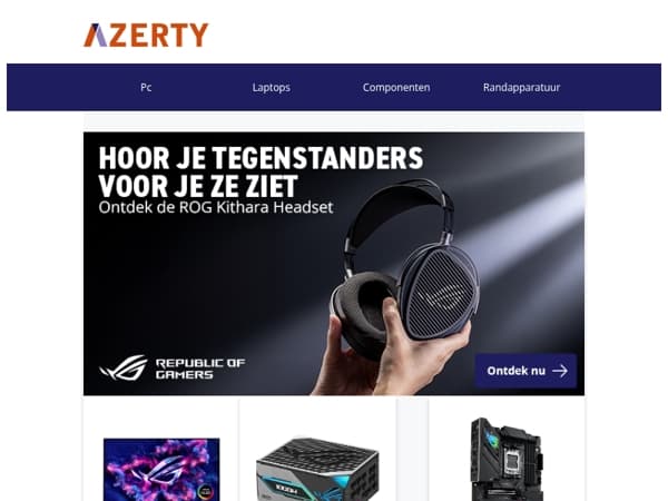 Van high-end monitoren tot moederborden en laptops