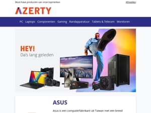 Top 3 merken bij Azerty