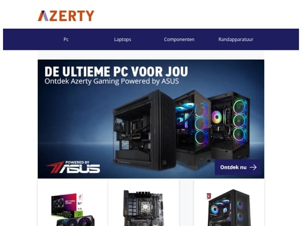 De ultieme Azerty Gaming Powered by ASUS