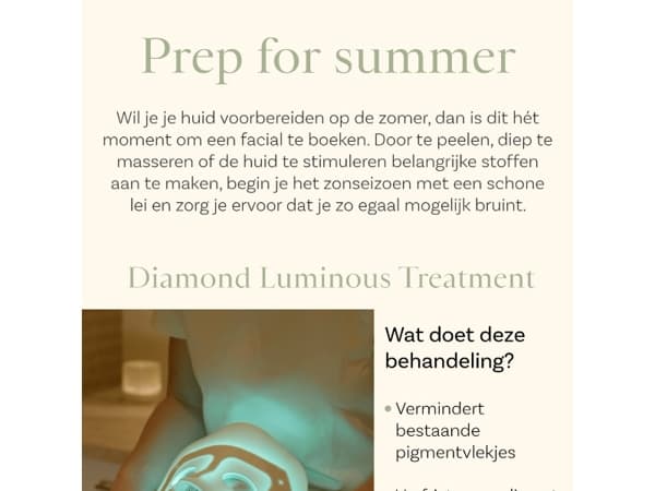 Boek je facial deze week en ontvang een luxe cadeau