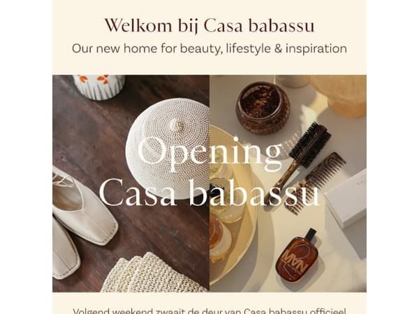 Uitnodiging opening Casa babassu