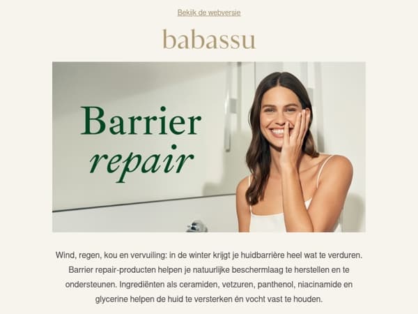 Herstel en versterk je huidbarrière