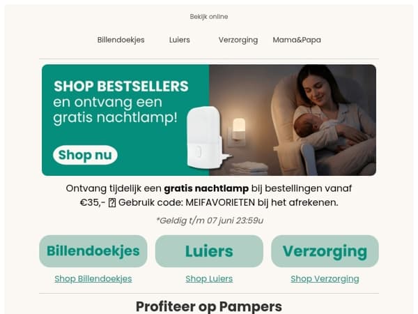 Gratis nachtlampje bij je bestelling 🎁