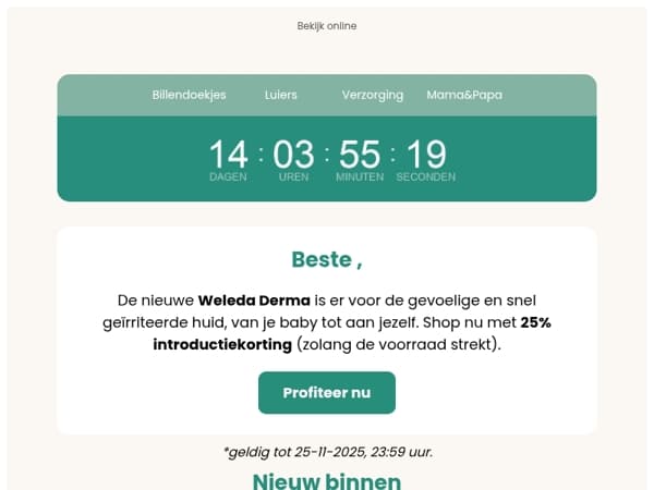 NIEUW BINNEN 🤩 Weleda Derma nu met 25% korting