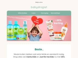 😍Curl lovers opgelet! Cantu en Just for me in de aanbieding!