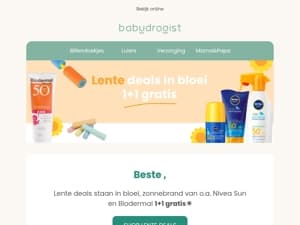 Lentedeals in bloei, ontdek de aanbiedingen.