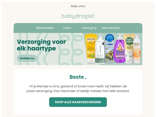 Welk haartype heeft jouw kleintje?