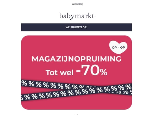 🚨 Magazijnopruiming 🚨