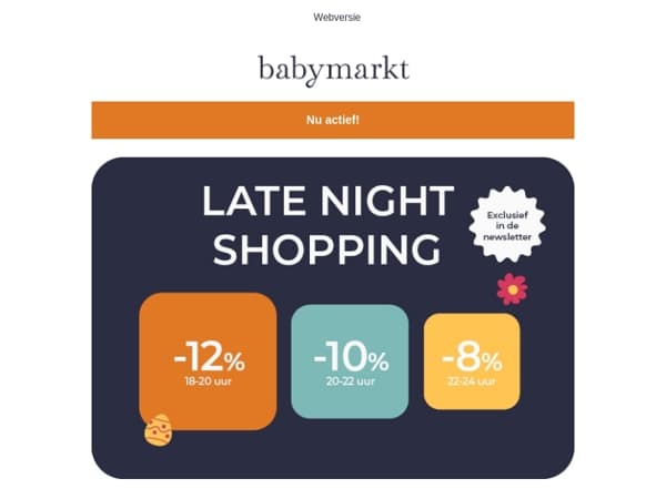 Late Night Shopping start nu ✅