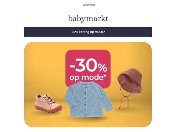 Wooow! -30% Mode korting