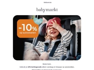 Bespaar op autostoeltjes, fietsstoeltjes & meer!