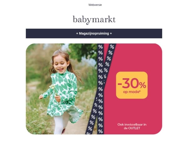 Meeeega: -30% op Mode besparen!