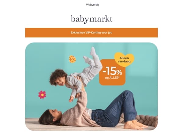 Alleen vandaag: -15% op alles* 🎁