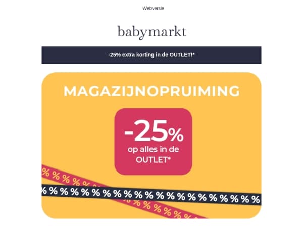 -25% MAGAZIJNOPRUIMING