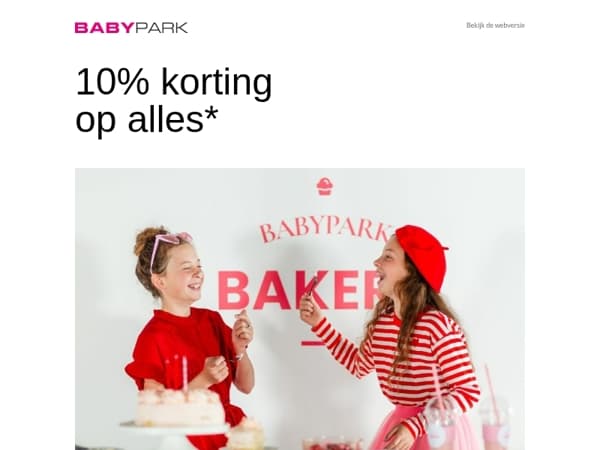 Shop alléén vanavond met 10% korting op alles! ❤️