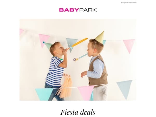 Ontdek de Fiesta deals bij Babypark! 🥳