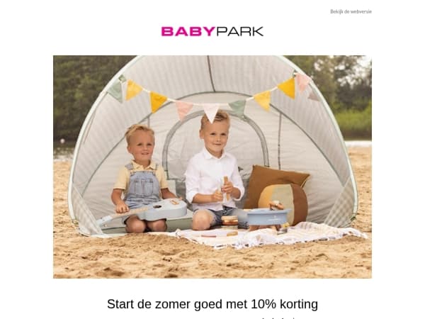 Shop alléén dit weekend met 10% korting op onze summer essentials! 🧡