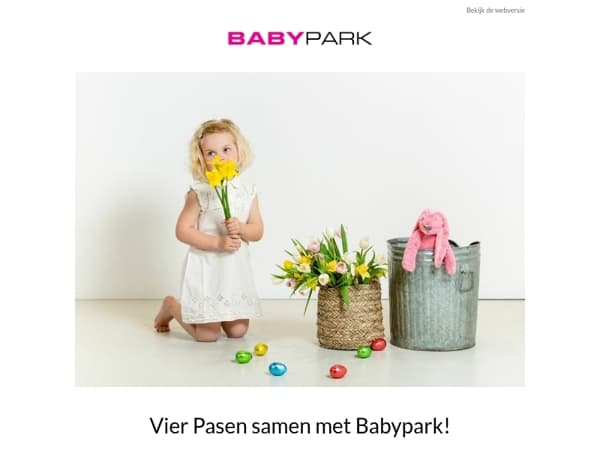 Vier Pasen samen met Babypark! 💛🐰