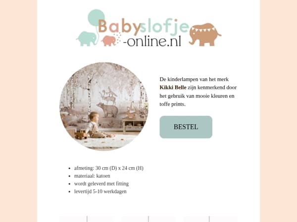 , NIEUW bij Babyslofje-online: Kikki Belle hanglampen