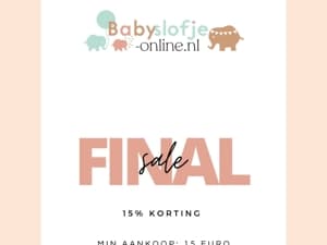 FINAL SALE : 15% KORTING OP ALLES  OP = OP 📣