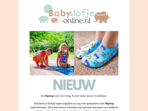 🩳 NIEUWE Slipstop waterschoentjes bij Babyslofje-online.nl | SHOP NU