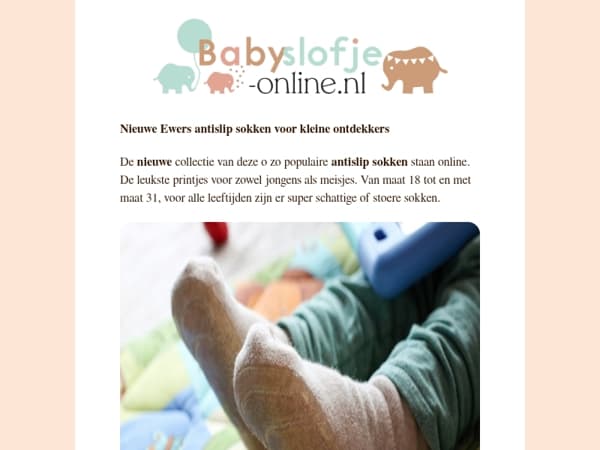 Kleine voetjes, grote plannen: nieuwe Ewers antislipsokken 🧦