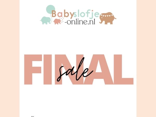 FINAL SALE : 25% KORTING OP ALLE VOORRAAD  OP = OP 📣