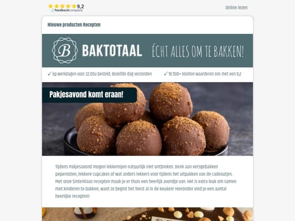 Ontdek onze Sinterklaas recepten!