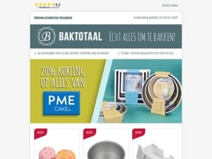 20% korting op alles van PME!