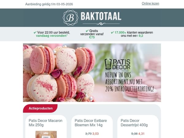 Nieuw: Patis Decor! Nu met 20% introductiekorting.