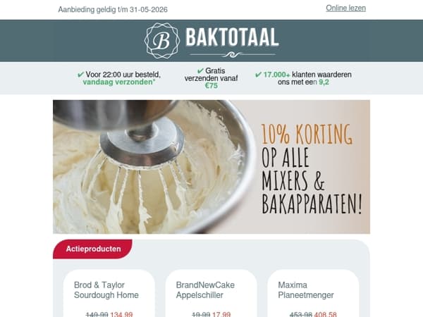 10% korting op keukenfavorieten!
