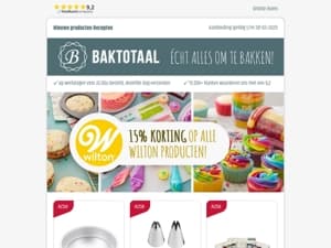 15% korting op alle Wilton producten!