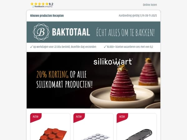 20% korting op alle Silikomart producten!