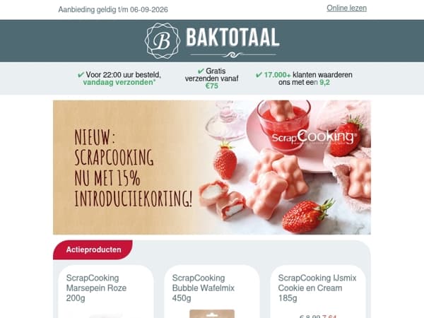 Nieuw: Scrapcooking! Nu met 15% introductiekorting!