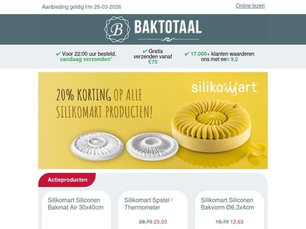 20% korting op alle Silikomart producten!